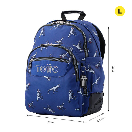 Mochila Rayol - Dinosaurs Blue image number 2