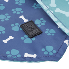Pañuelo para mascotas doble cara estampado huellas y huesos - Talla XL image number 4