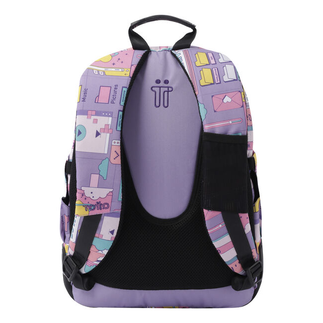 Mochila escolar morado ciber - Crayoles image number null