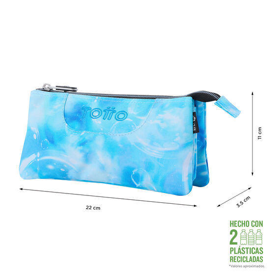 Estuche escolar eco-friendly tres compartimentos Tablero image number 2
