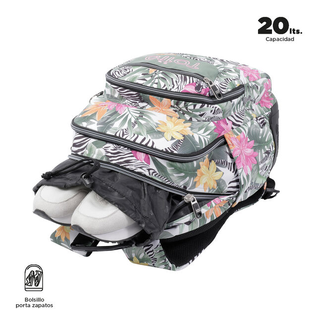 Mochila escolar tropical cebras - Crayoles image number null