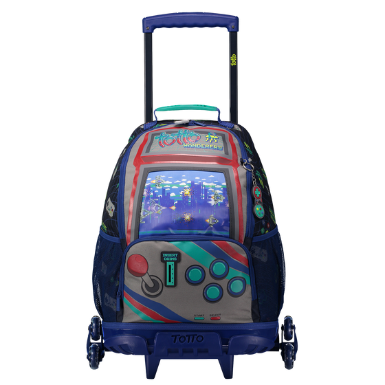 Mochila escolar con 3 ruedas - Gameru image number 1