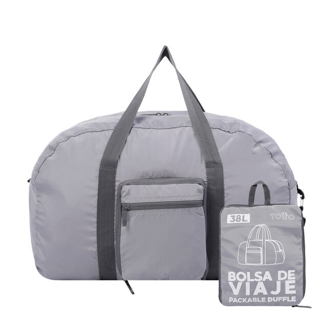 Bolsa de viaje plegable color gris - Branel image number null