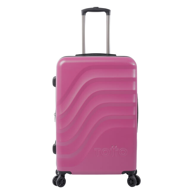 Maleta trolley mediana color rosa - Bazy +