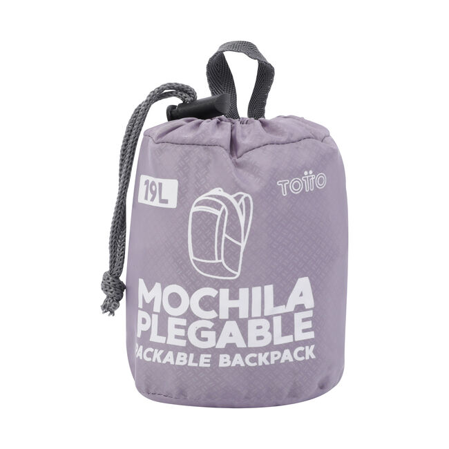 Mochila plegable color morado - Troker image number null