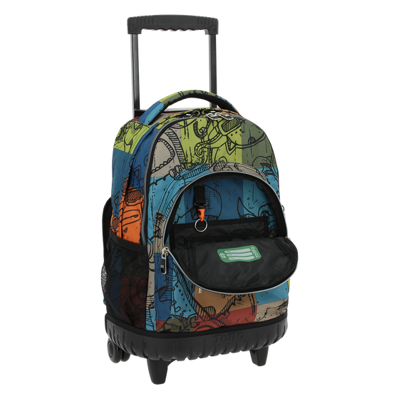 Mochila escolar con ruedas Renglones - 7T9 image number 5