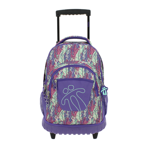Mochila escolar con ruedas Renglones - 5MB image number 1
