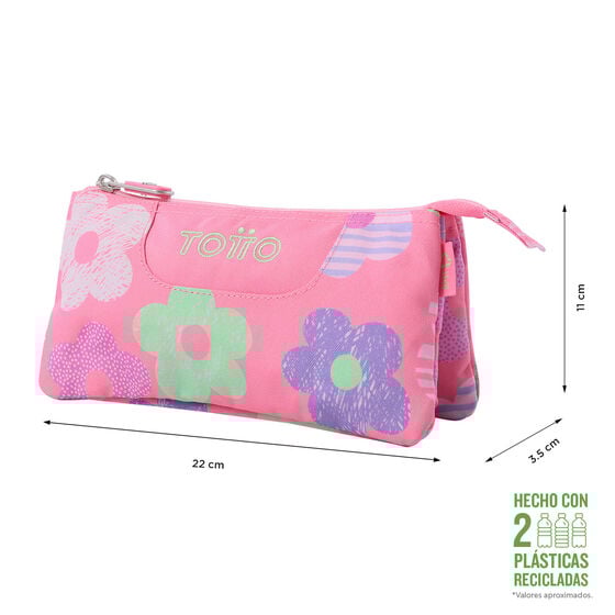 Estuche escolar eco-friendly tres compartimentos Tablero image number 2