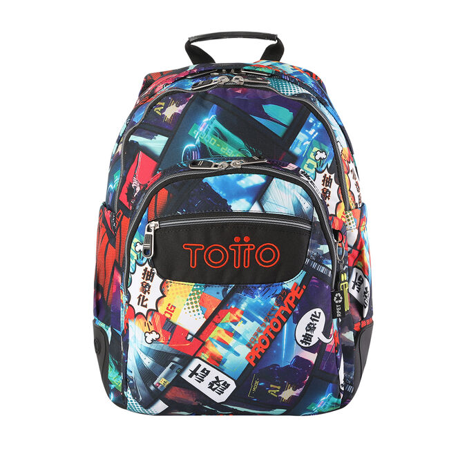 Mochila Escolar Totto Crayoles - Multicolor