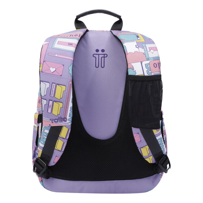 Mochila escolar morado ciber - Gommas image number null