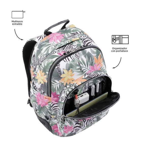 Mochila Crayoles - Tropical cebras image number 6