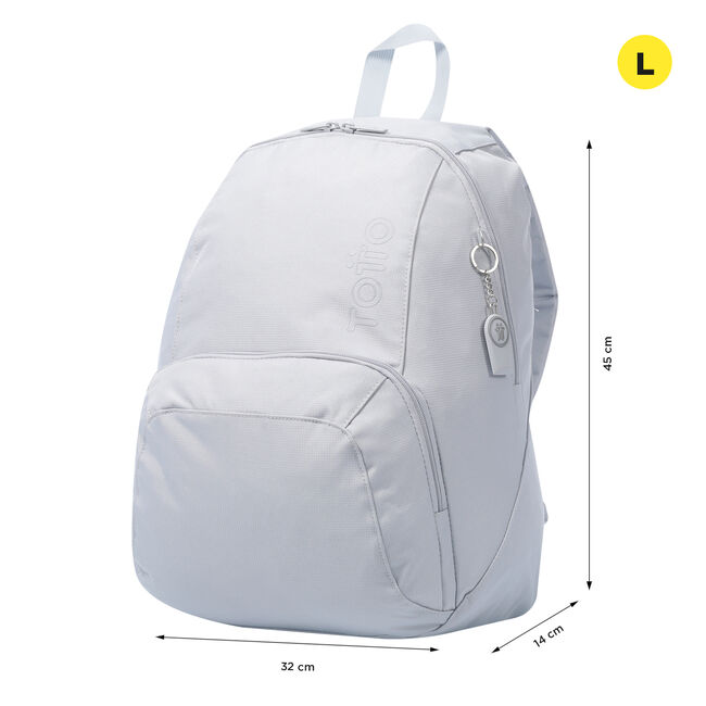 Mochila juvenil gris Micro Chip - Ometto image number null