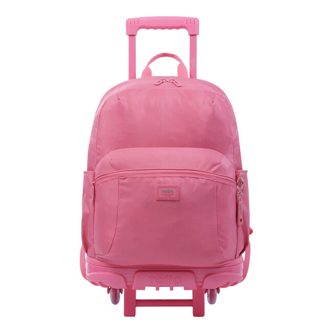 Mochila escolar con ruedas grande rosa - Trik