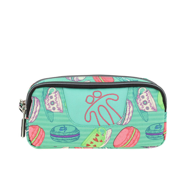 Estuche escolar dos compartimentos Sobre - Verde