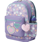 Mochila escolar morado y corazones - Glony image number 4