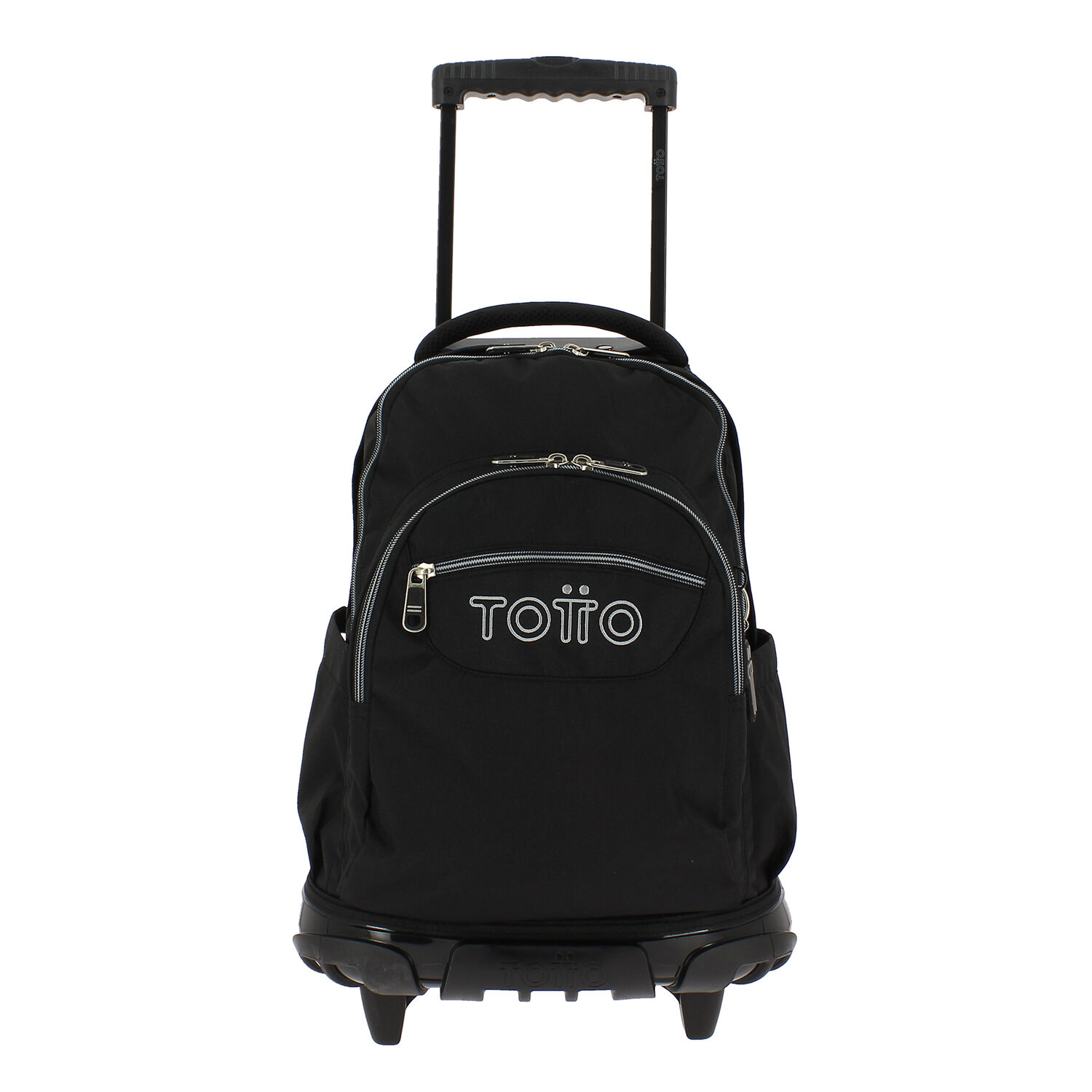 Mochila escolar con ruedas color negro Renglones Negro Totto.es
