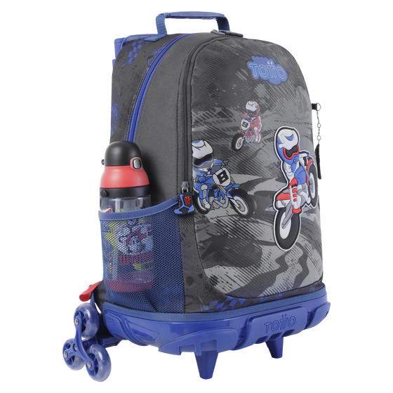 Mochila Ruedas Kross L Gris Totto.es