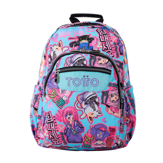 Mochila escolar adaptable a carro eco-friendly Anime Girls - Acuareles