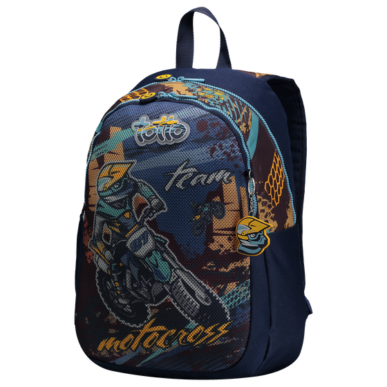 Mochila escolar grande - Motto Cross image number 2