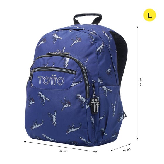 Mochila Acuareles - Dinosaurs Blue image number 2