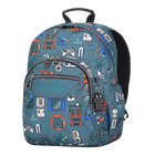 Mochila Gommas - Gris y videoconsolas image number 2