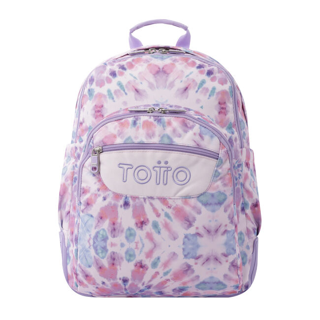 Mochila escolar rosa tye - Rosa Totto.es