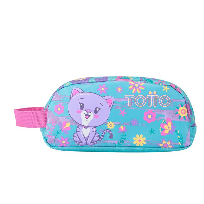 Estuche escolar de gatita y flores - Tropyglam image number null