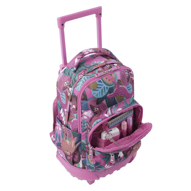 Mochila escolar pequeña ruedas tropical jaguar - Resma image number null