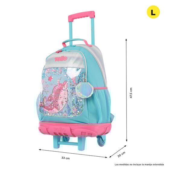 Mochila de ruedas Pink Ocean L image number 2