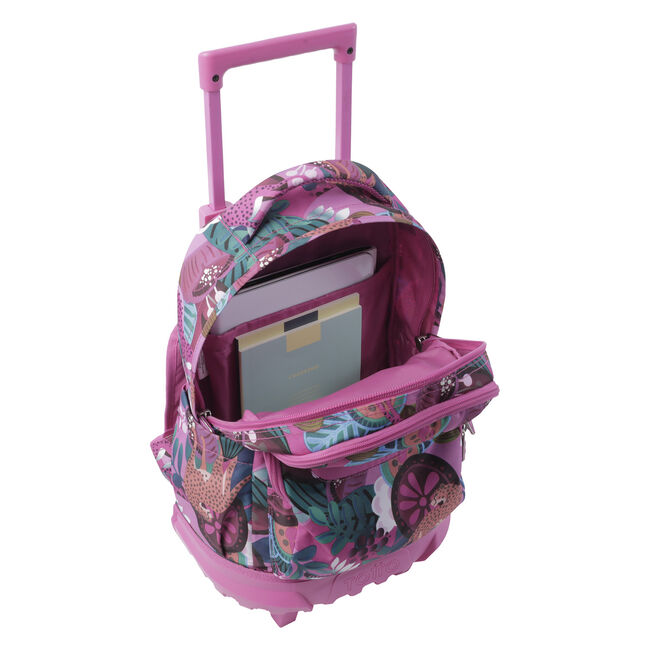 Mochila escolar pequeña ruedas tropical jaguar - Resma image number null