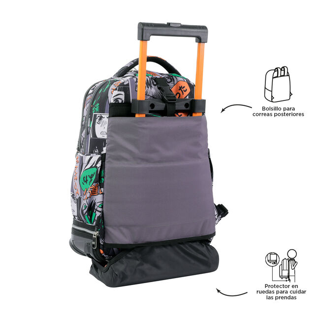Mochila escolar ruedas desmontable manga - Tiza image number null