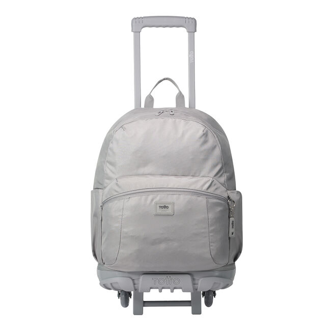 Mochila escolar con ruedas color gris - Trik L