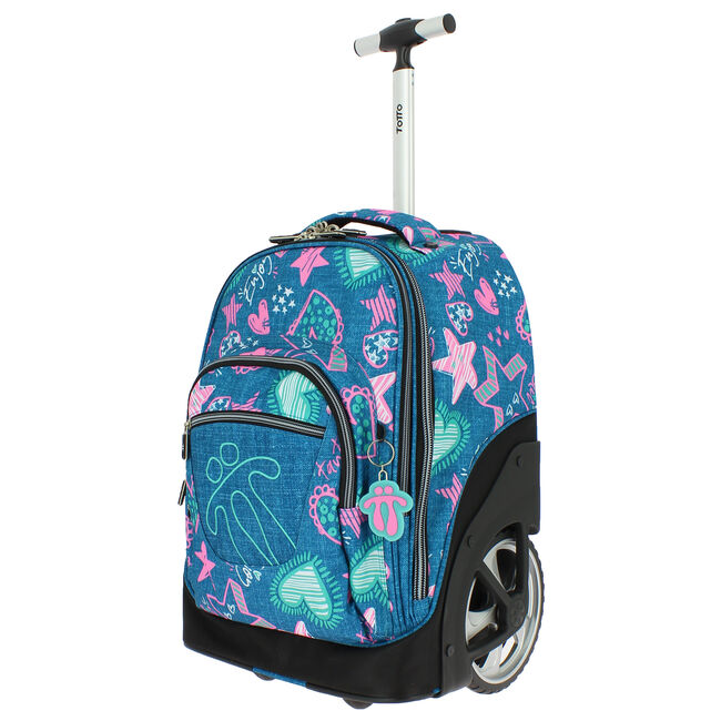 gramática Proceso hará Mochila escolar con ruedas - Papel - Azul | Totto.es