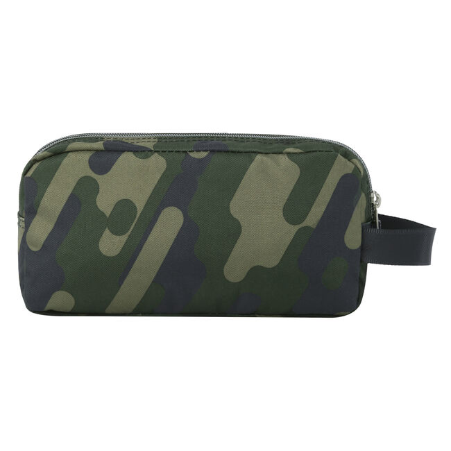 Estuche escolar tres compartimentos verde camuflaje - Agapec image number null