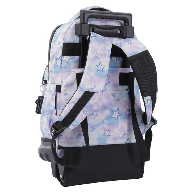 Mochila escolar pequeña ruedas galaxia estrellada - Resma image number null