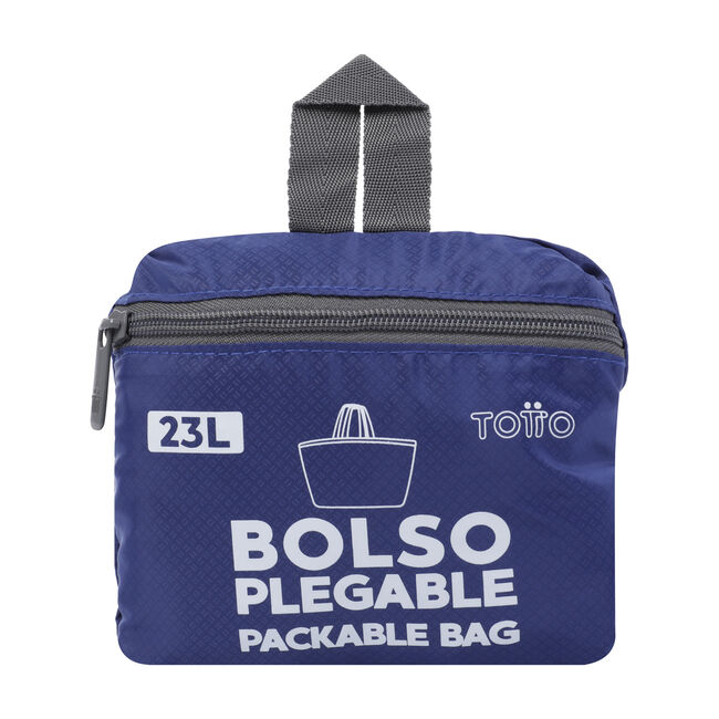 Bolso shopper plegable color azul - Ramel image number null