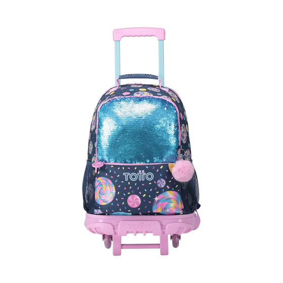 Mochila Ruedas Sweet Candy L Azul Totto.es