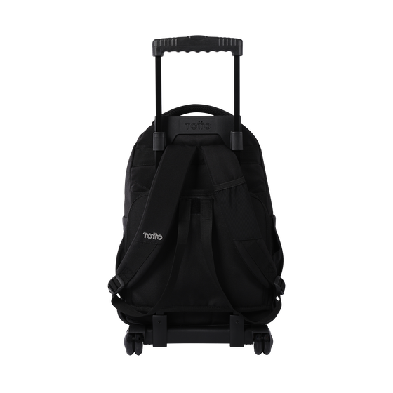 Mochila negra con ruedas clearance