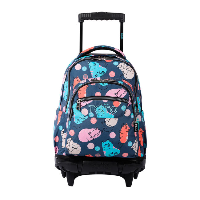 Mochila escolar con ruedas Missi - Renglones