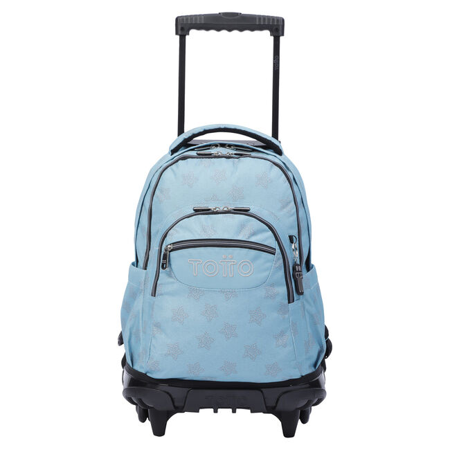 Mochila escolar con azul y estrellas - Renglones - Azul |