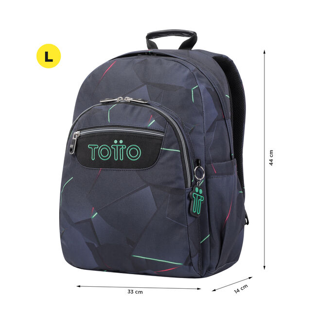 Mochila escolar adaptable a carro fractal - Acuareles image number null