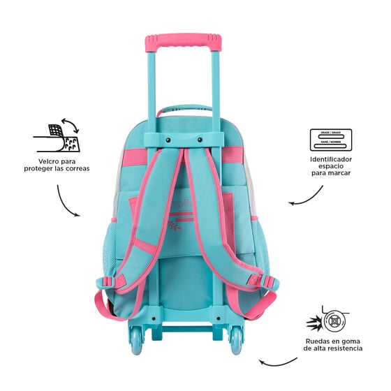 Mochila de ruedas Pink Ocean L image number 3