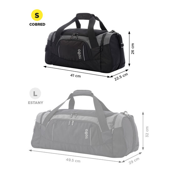 Bolsa Cobred - S Negro y gris image number 4