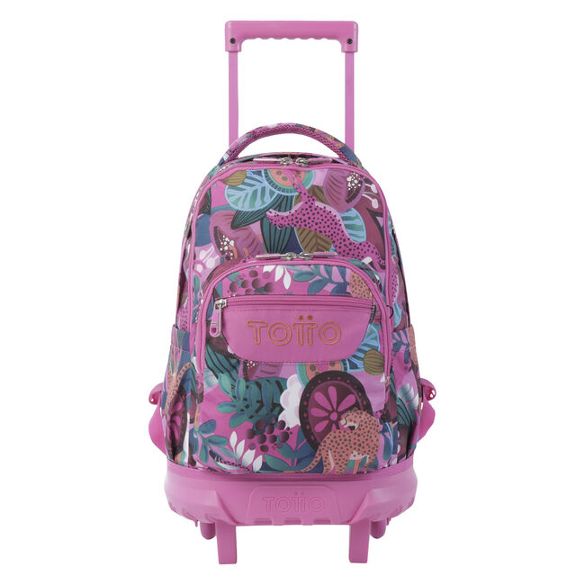 Mochila escolar pequeña ruedas tropical jaguar - Resma image number null