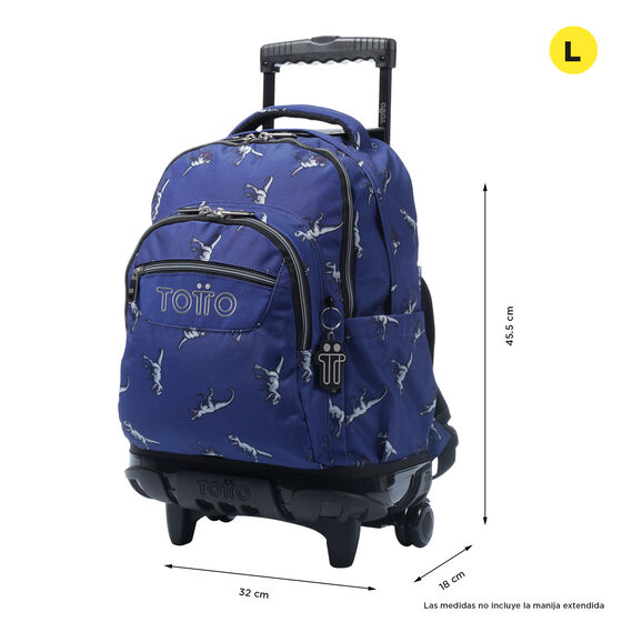 Mochila Renglones - Dinosaurs Blue image number 2