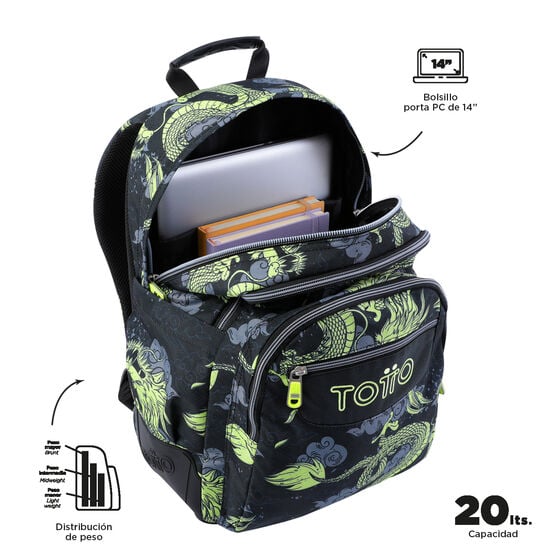 Mochila Rayol - Dragony image number 4
