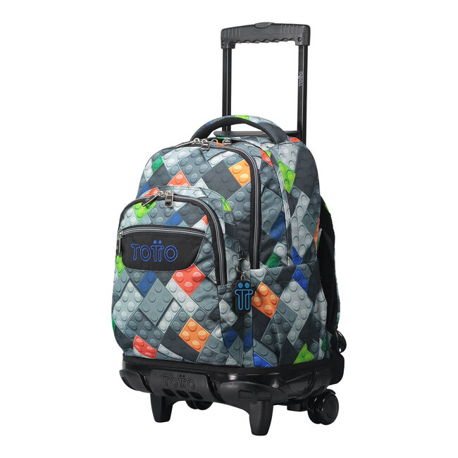 Mochila escolar con ruedas bloques - Renglones image number null