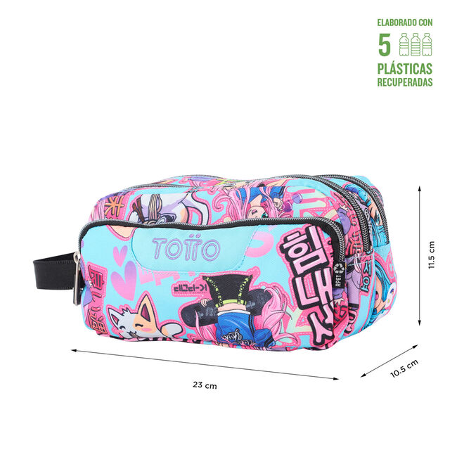 Estuche escolar tres compartimentos Anime Girls - Agapec image number null