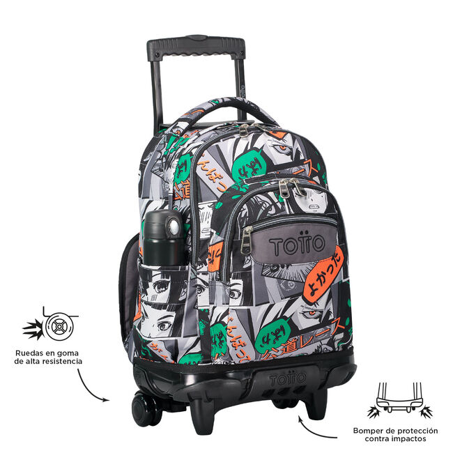 Mochila escolar con ruedas manga - Renglones image number null