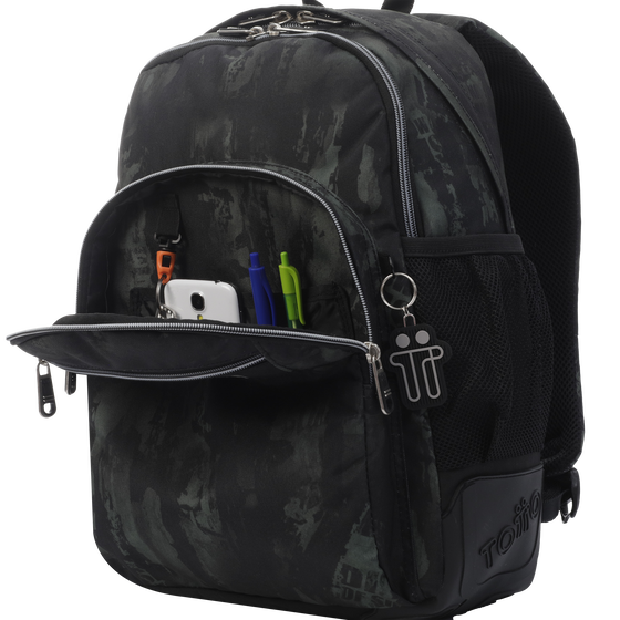 Mochila Crayoles - Gris y negro image number 4